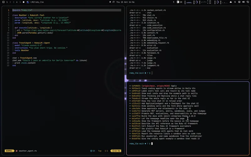 Solco Dark for Omarchy, showing the editor, terminal, and desktop palette