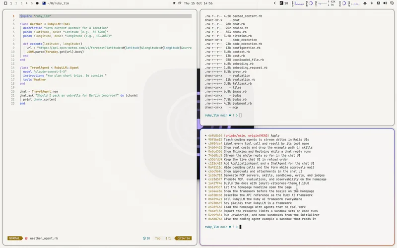Solco Light for Omarchy, showing the editor, terminal, and desktop palette